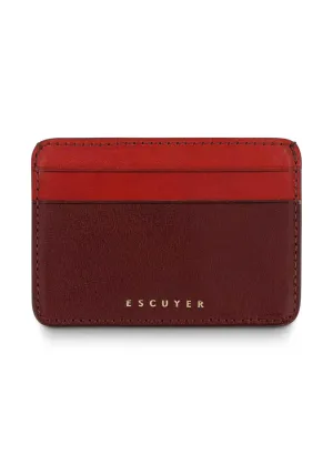 Cardholder, Burgundy & Red