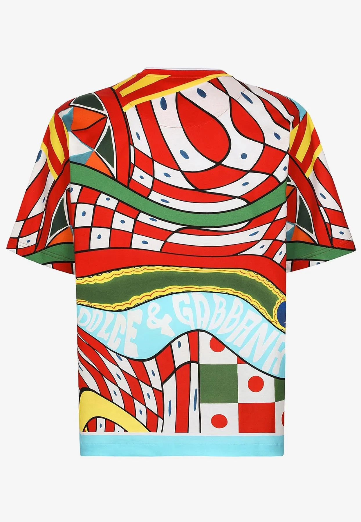 Carretto Print Short-Sleeved T-shirt