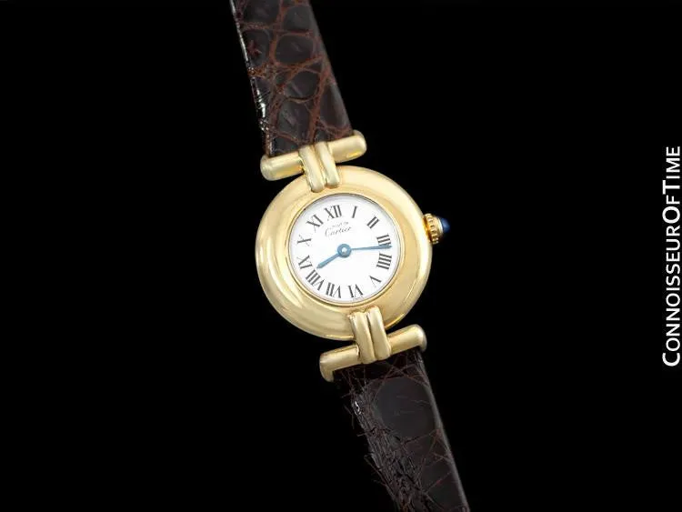 Cartier Colisee Ladies Vendome Vermeil Watch - 18K Gold over Sterling Silver