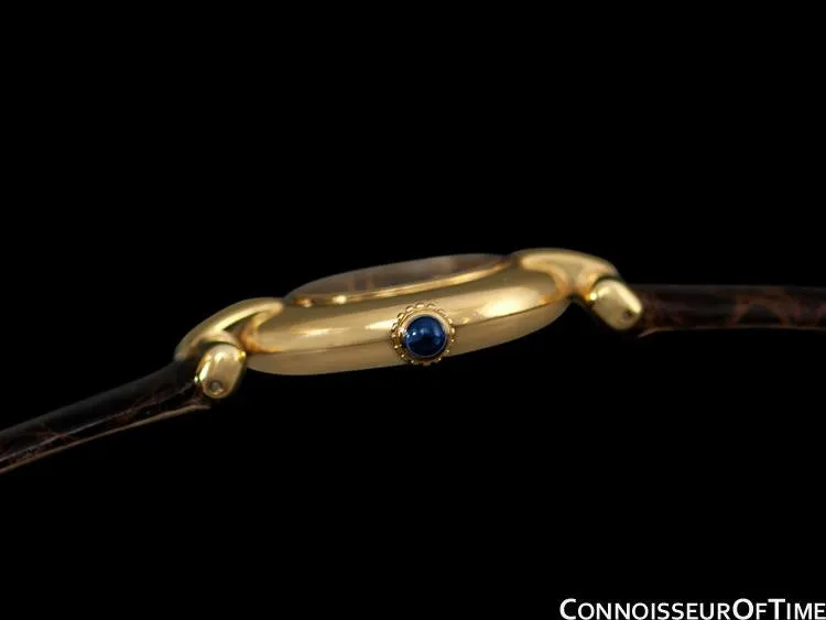 Cartier Colisee Ladies Vendome Vermeil Watch - 18K Gold over Sterling Silver