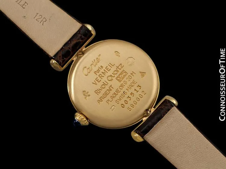 Cartier Colisee Ladies Vendome Vermeil Watch - 18K Gold over Sterling Silver