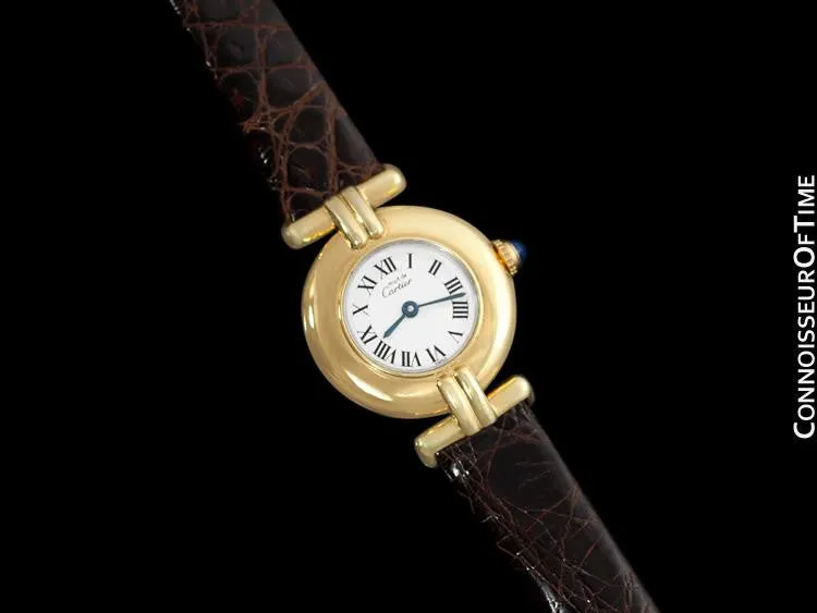 Cartier Colisee Ladies Vendome Vermeil Watch - 18K Gold over Sterling Silver