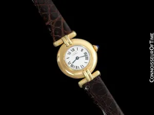 Cartier Colisee Ladies Vendome Vermeil Watch - 18K Gold over Sterling Silver