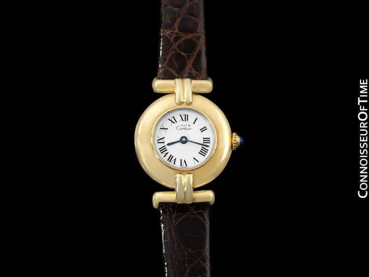 Cartier Colisee Ladies Vendome Vermeil Watch - 18K Gold over Sterling Silver