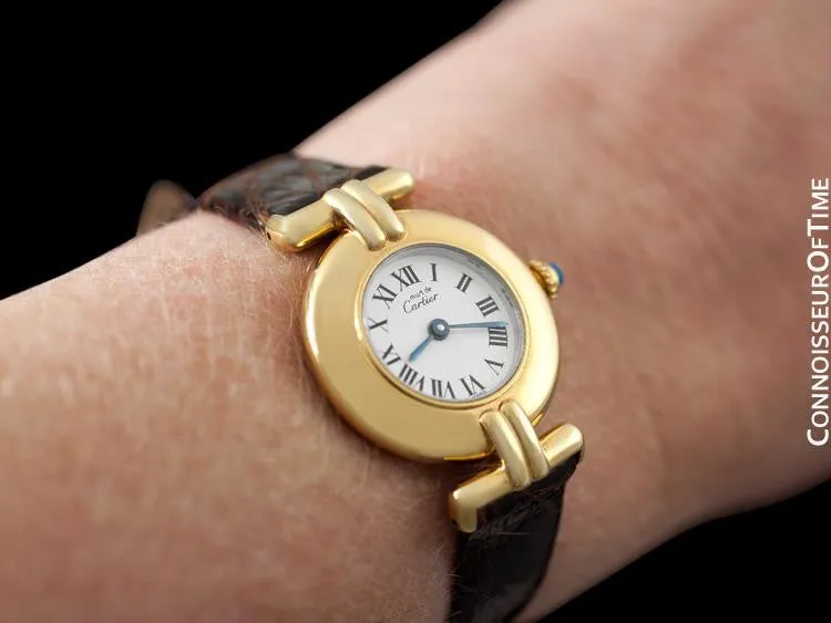 Cartier Colisee Ladies Vendome Vermeil Watch - 18K Gold over Sterling Silver
