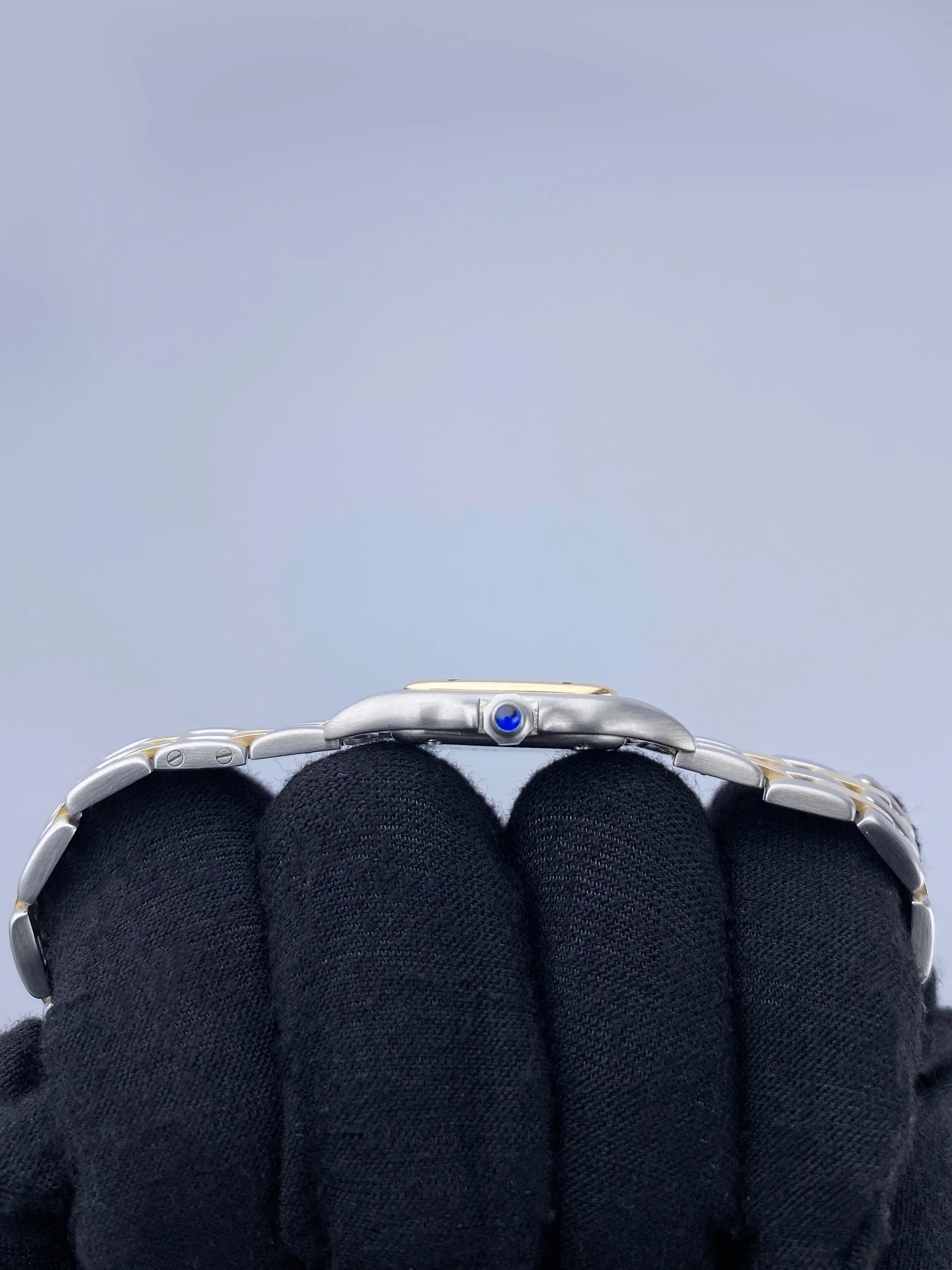 Cartier Panthere 18K Yellow Gold & Steel Two Rows Ladies Watch