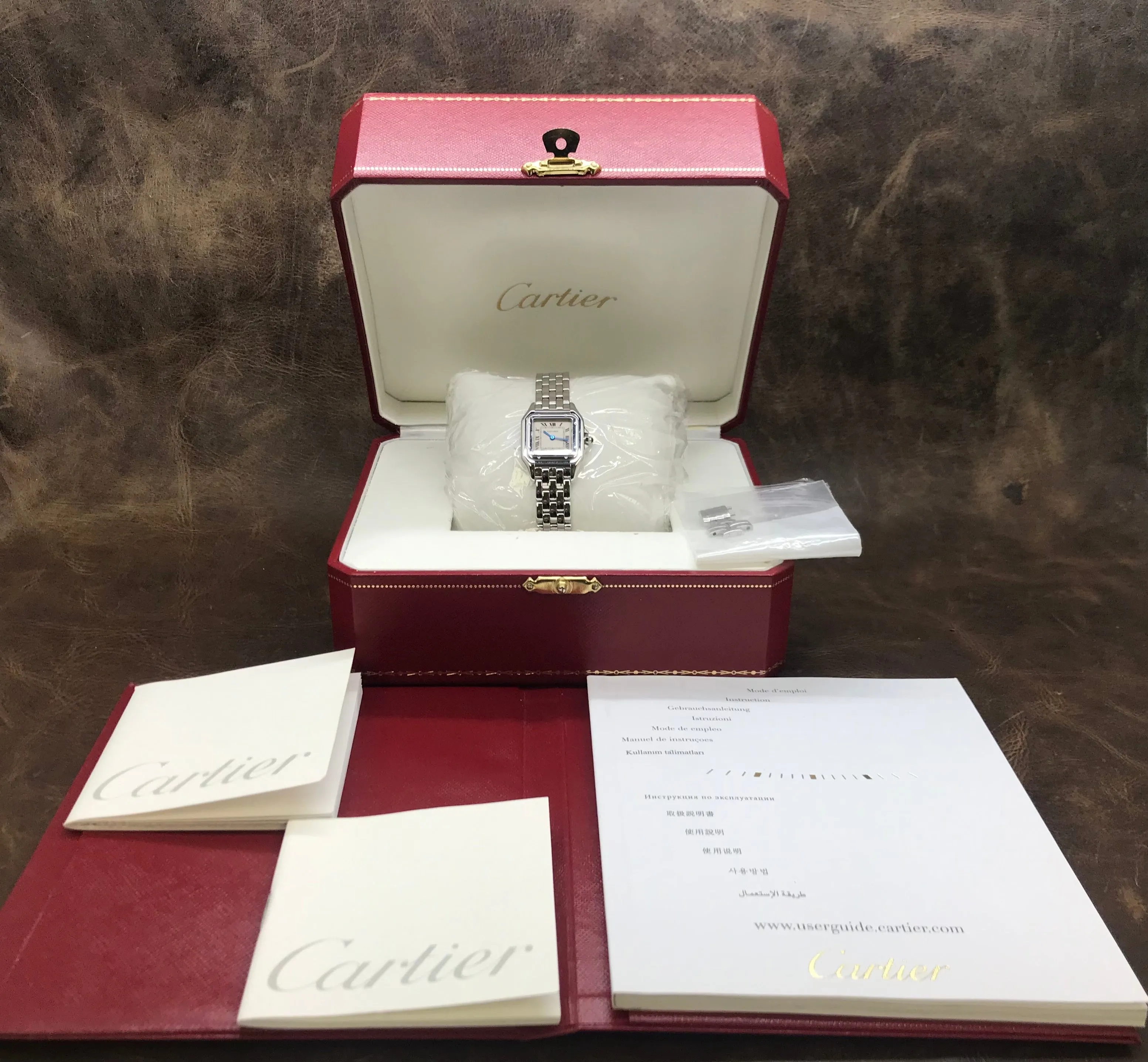 Cartier Panthere Panther 1660 White Dial Quartz Women's Watch