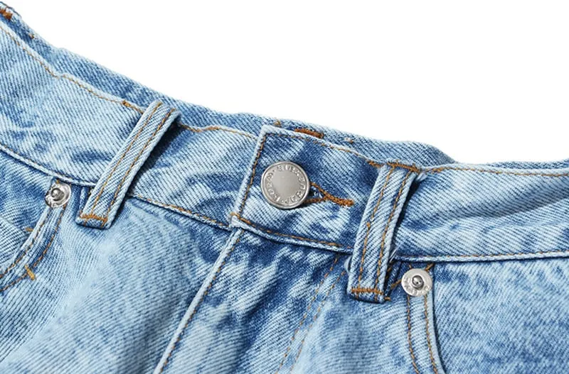 Casual Denim Shorts Skirts High Waist