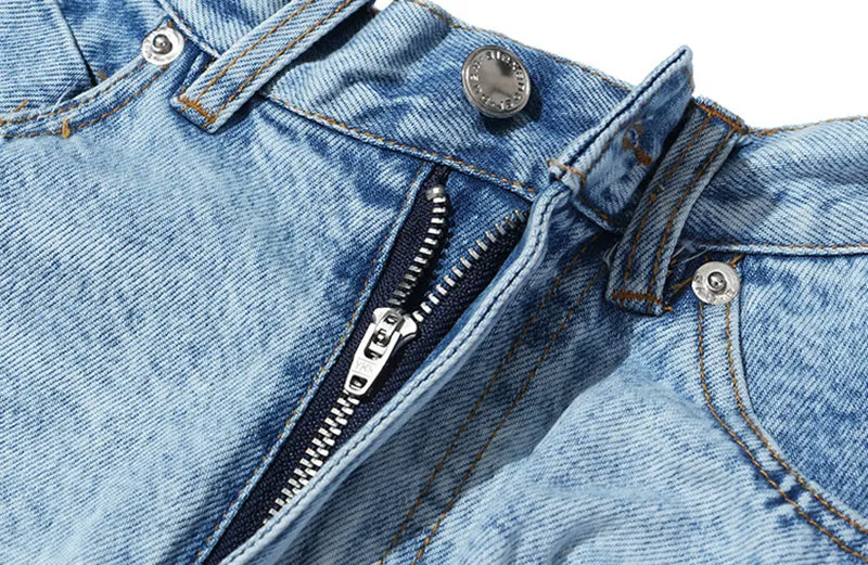 Casual Denim Shorts Skirts High Waist