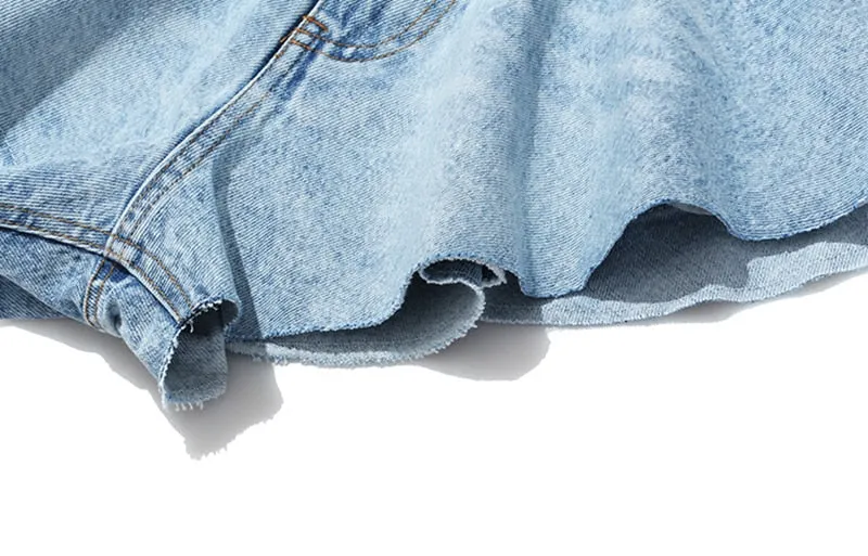 Casual Denim Shorts Skirts High Waist