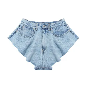Casual Denim Shorts Skirts High Waist