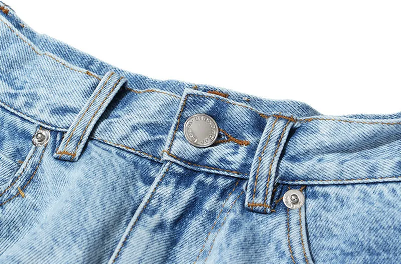 Casual Denim Shorts Skirts High Waist