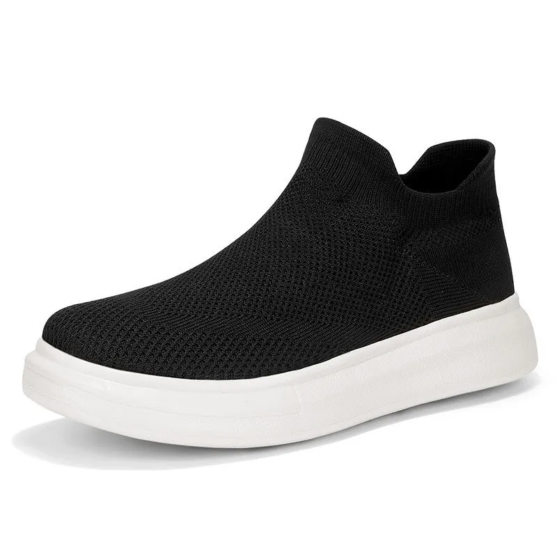 Casual Men's Round Toe Slip-on Soft Mesh Sneakers