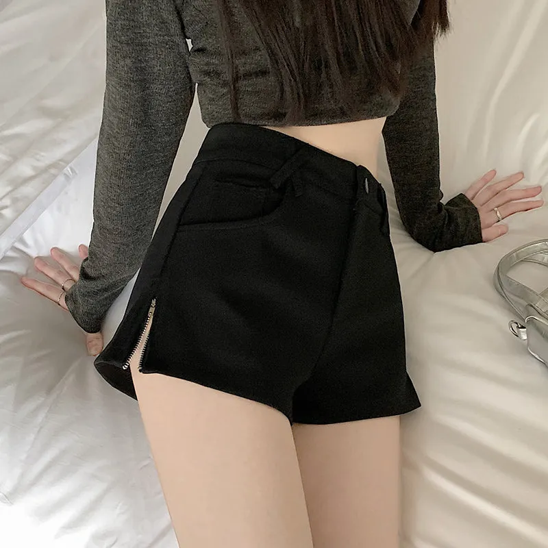 Chic High-Waisted Skinny Chino Shorts for a Casual Summer Look