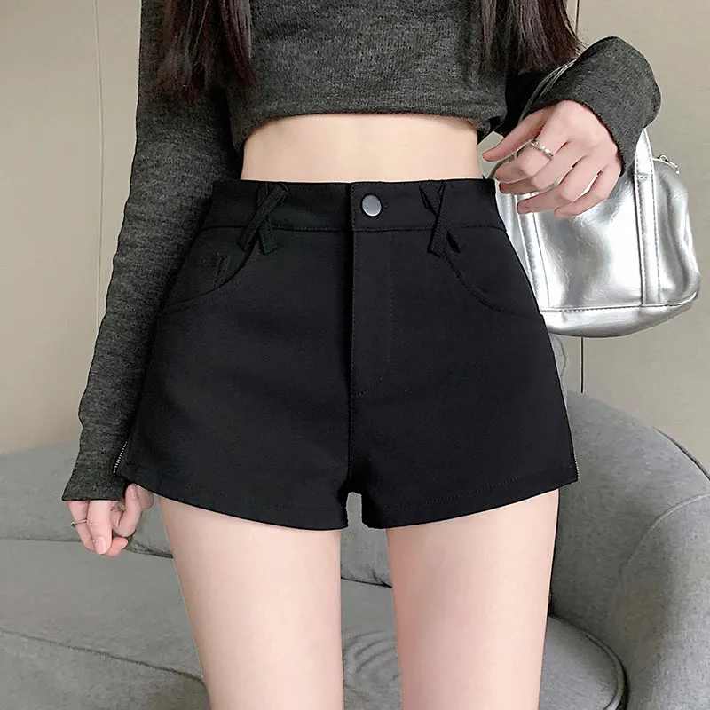 Chic High-Waisted Skinny Chino Shorts for a Casual Summer Look