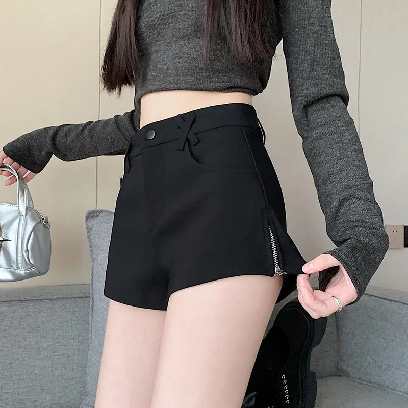 Chic High-Waisted Skinny Chino Shorts for a Casual Summer Look