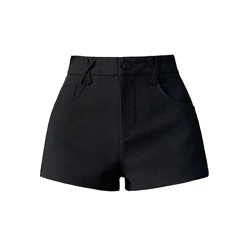 Chic High-Waisted Skinny Chino Shorts for a Casual Summer Look