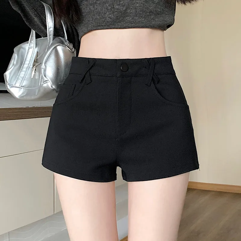 Chic High-Waisted Skinny Chino Shorts for a Casual Summer Look