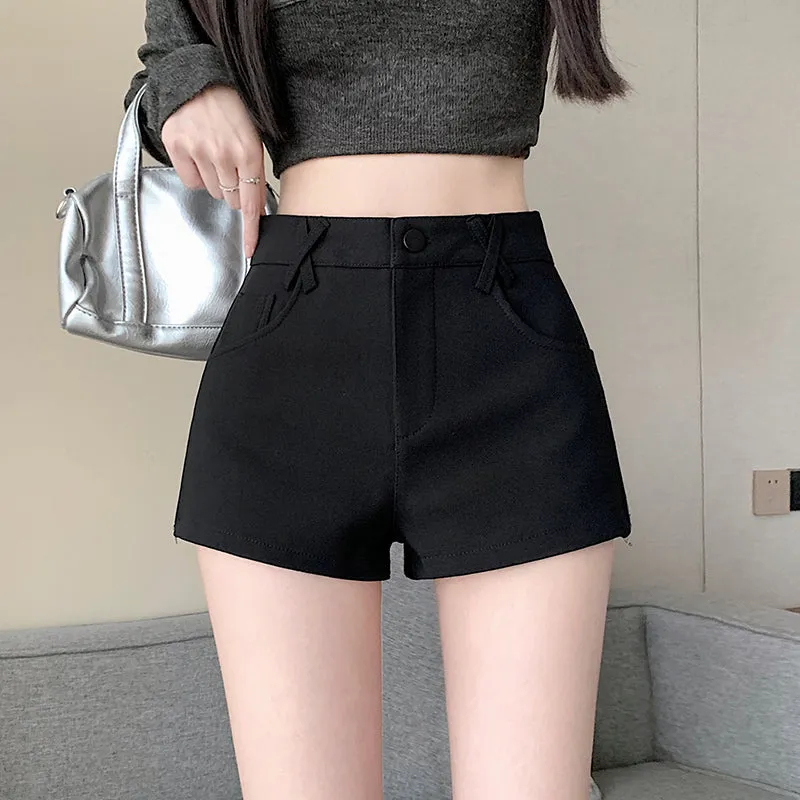 Chic High-Waisted Skinny Chino Shorts for a Casual Summer Look