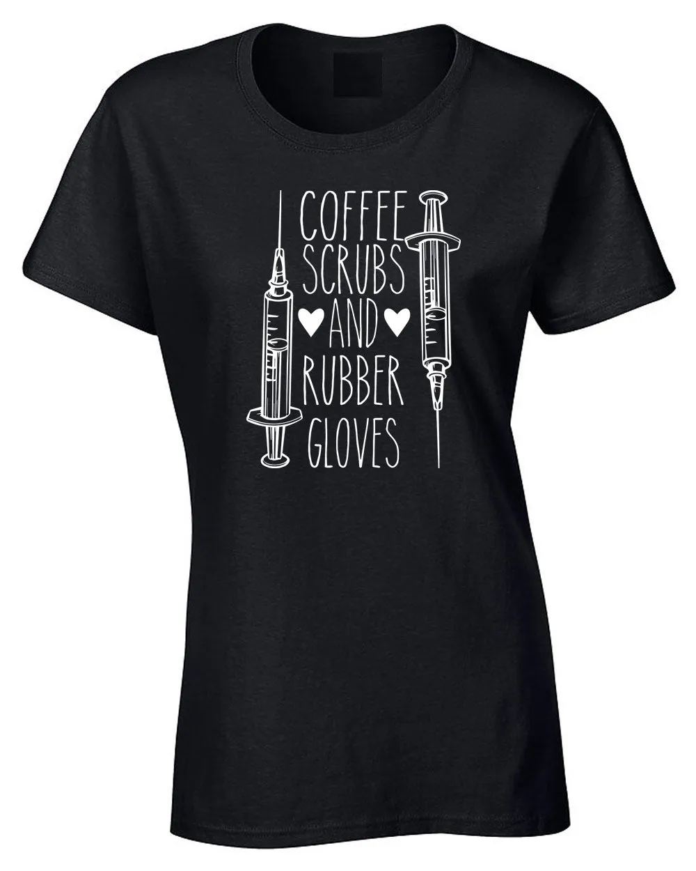 Coffee Scrubs and Rubber Gloves T-shirt Nurse T-shirt