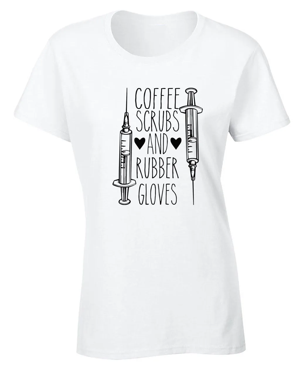 Coffee Scrubs and Rubber Gloves T-shirt Nurse T-shirt