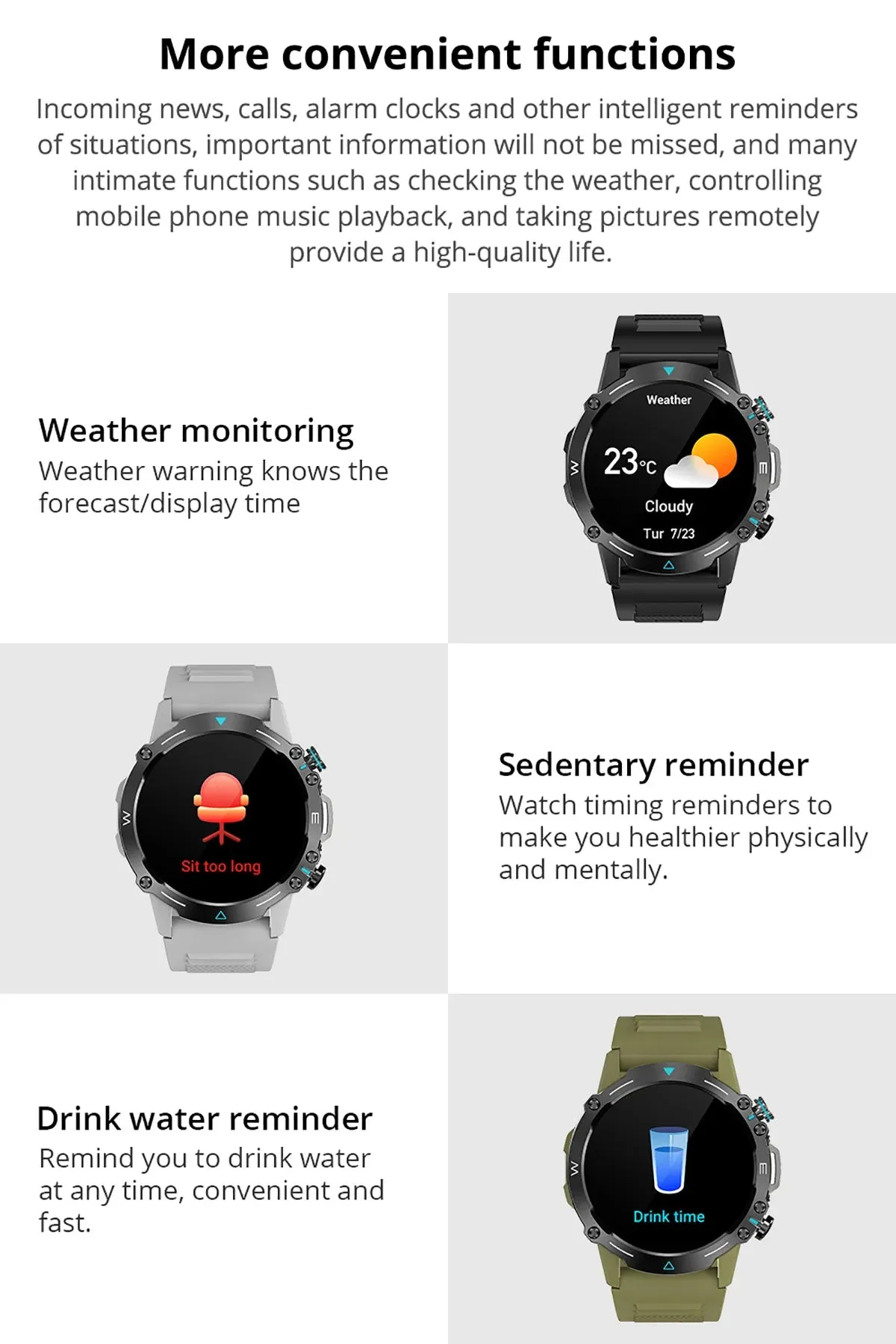 COLMI M42 1.43" AMOLED Military Style Smart Watch