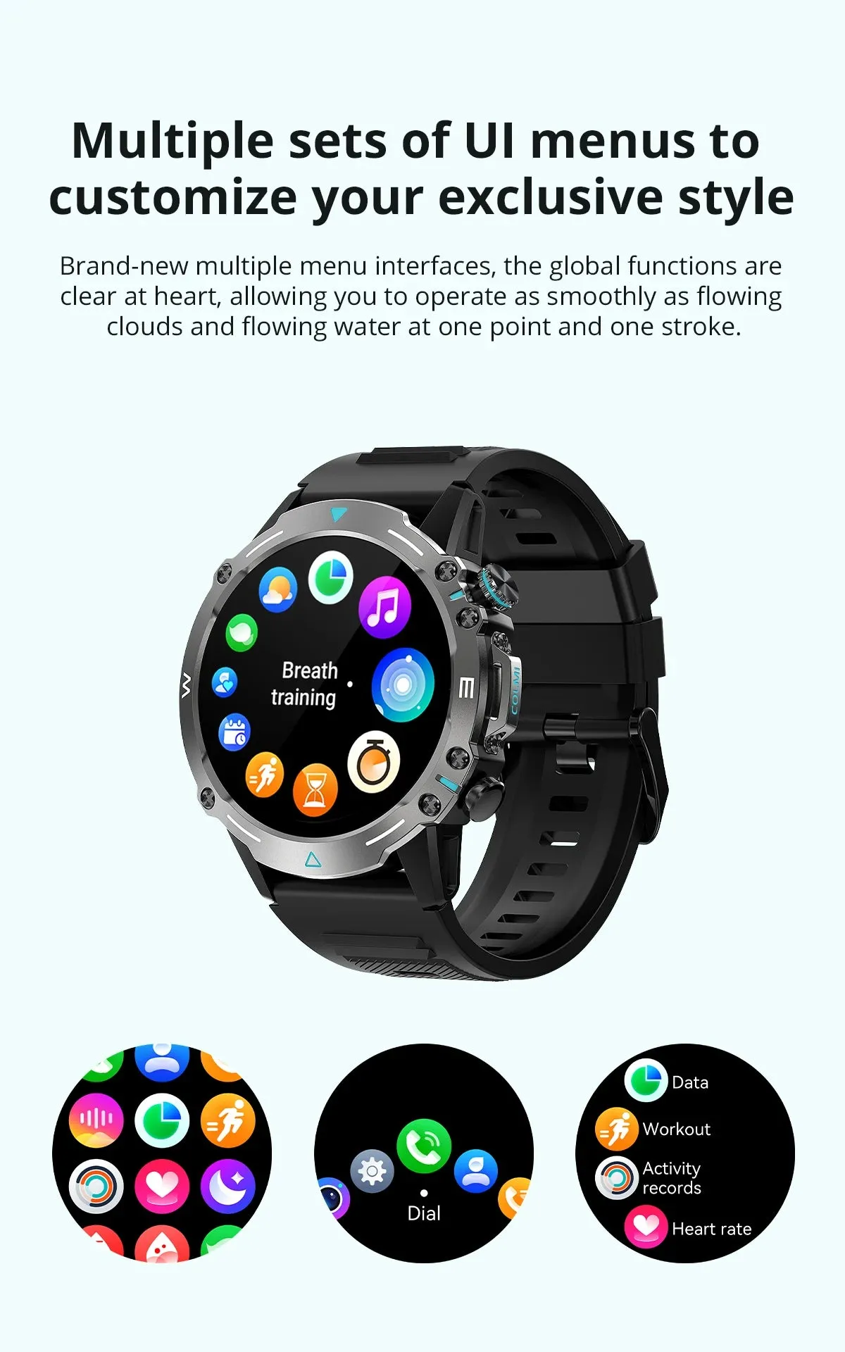 COLMI M42 1.43" AMOLED Military Style Smart Watch