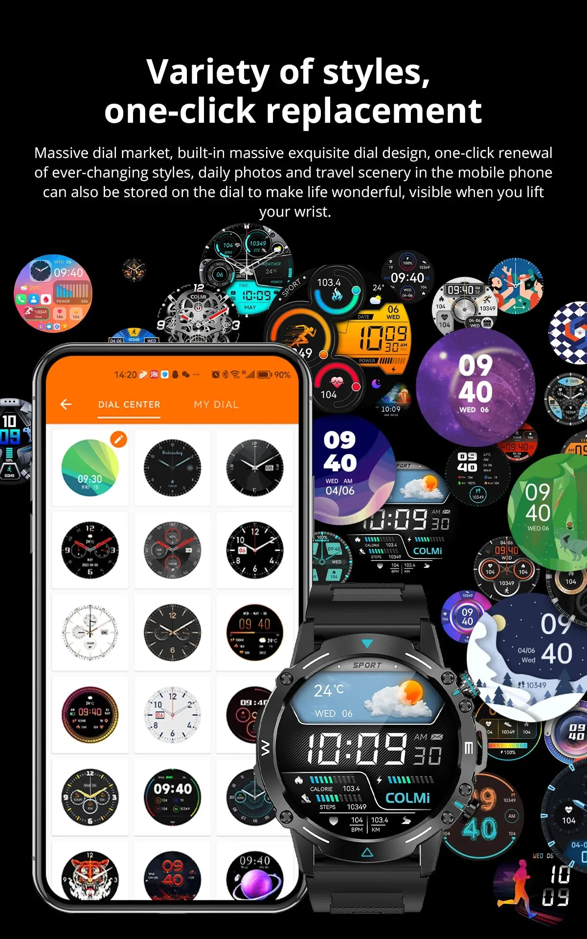 COLMI M42 1.43" AMOLED Military Style Smart Watch