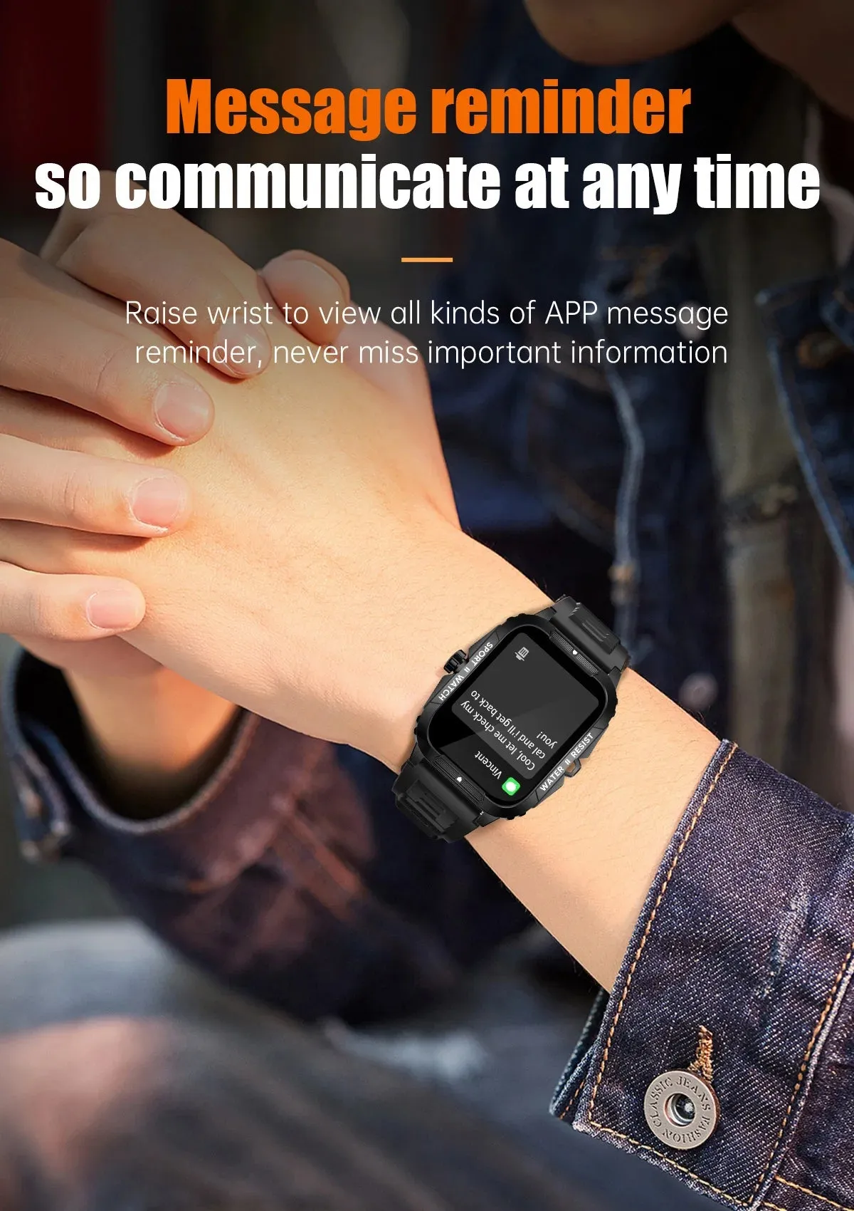 COLMI P76 1.96" HD Display Smart Fitness Watch