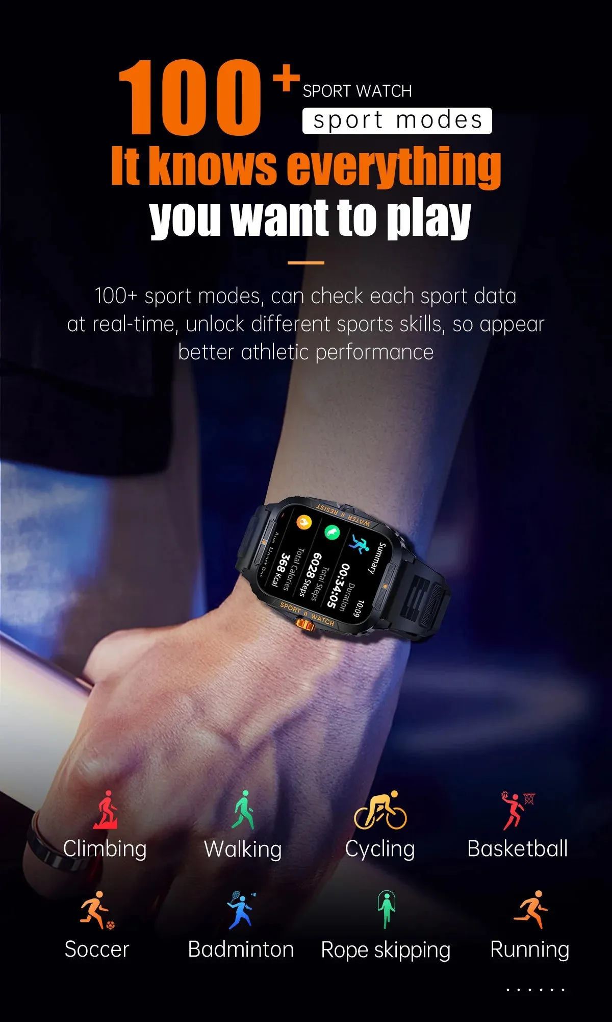 COLMI P76 1.96" HD Display Smart Fitness Watch