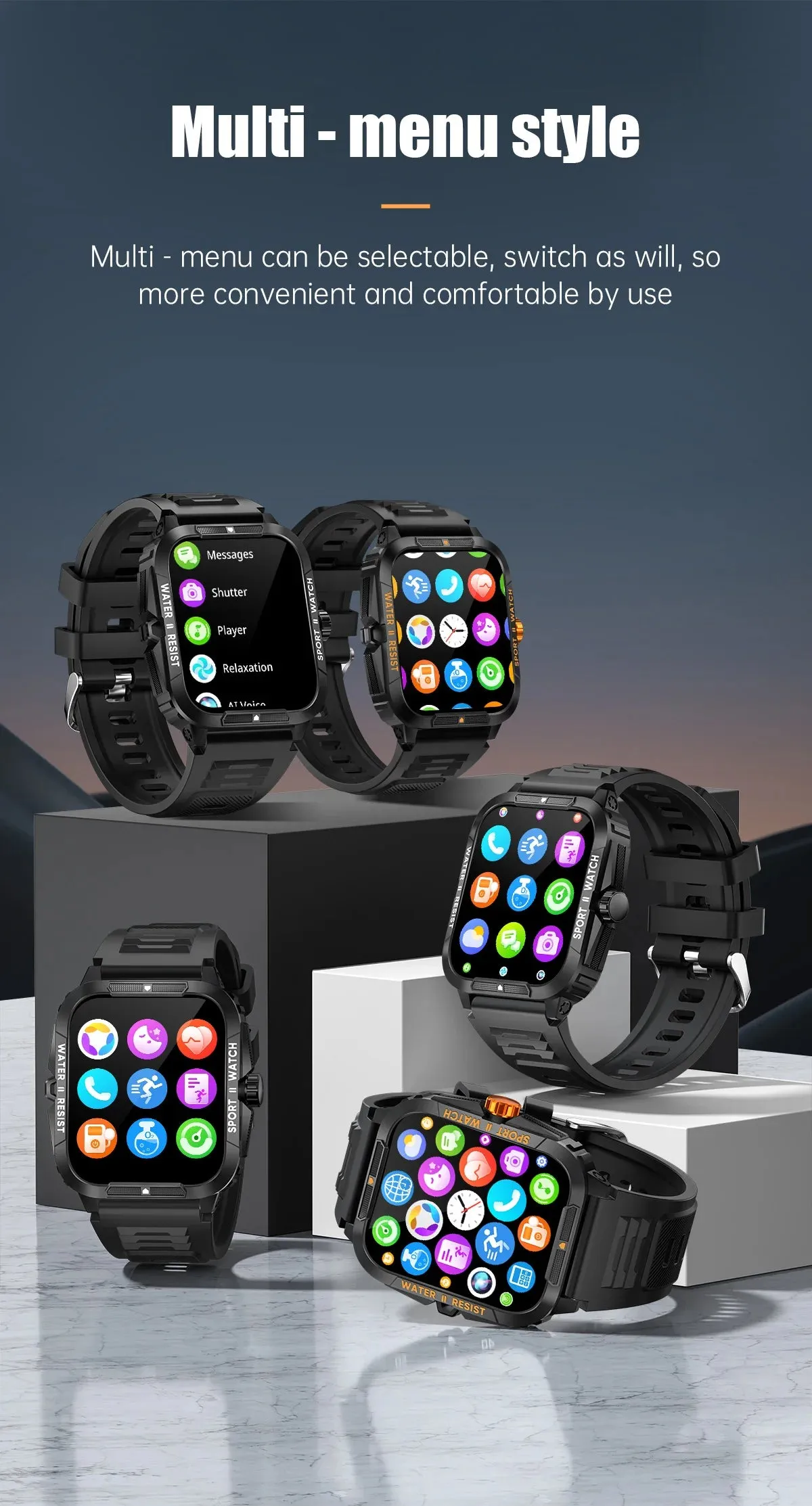 COLMI P76 1.96" HD Display Smart Fitness Watch