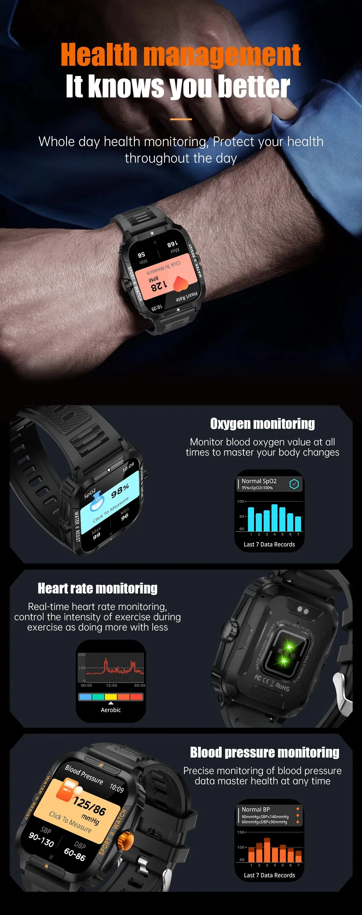 COLMI P76 1.96" HD Display Smart Fitness Watch