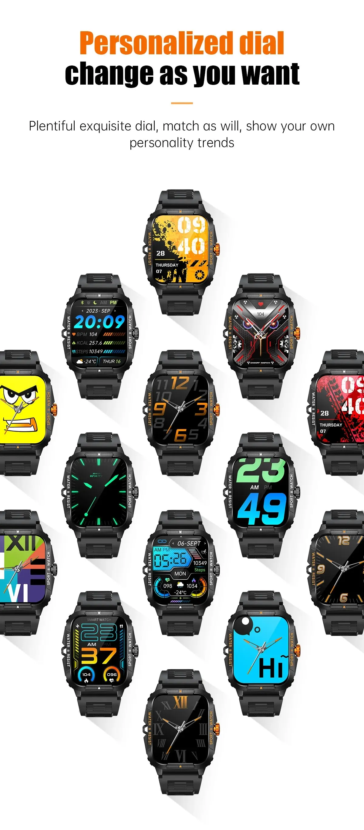 COLMI P76 1.96" HD Display Smart Fitness Watch