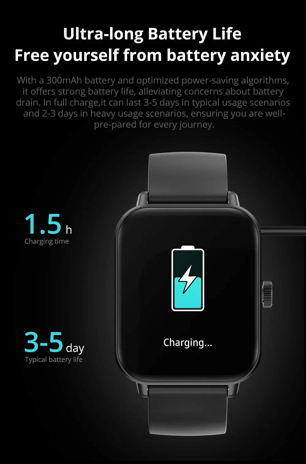 COLMI P81 1.90" HD Display Smart Fitness Watch