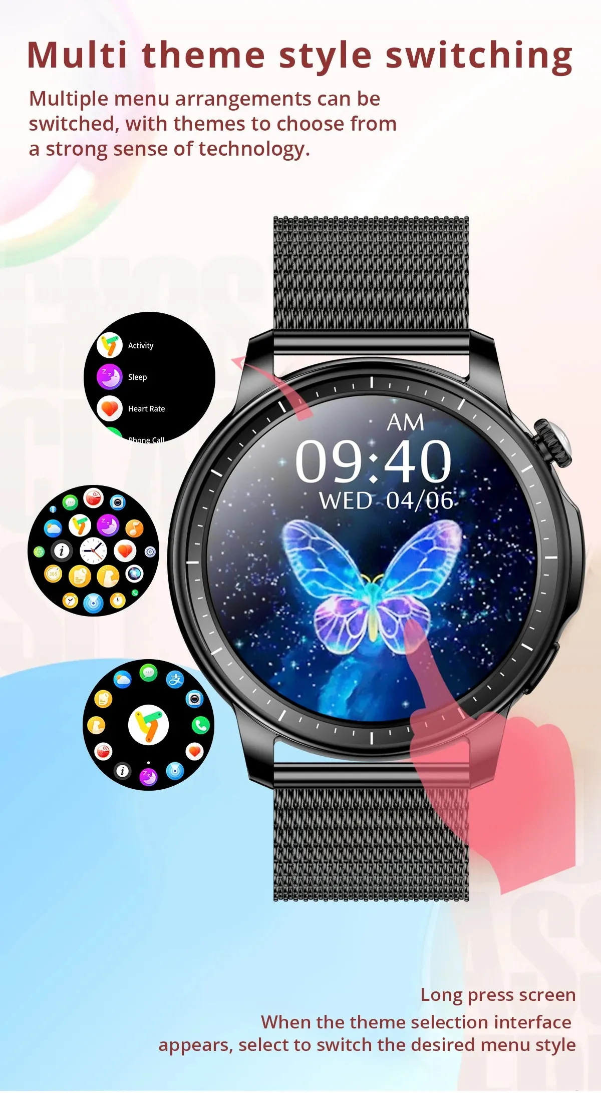 COLMI V65 1.32" AMOLED Smart Fitness Watch
