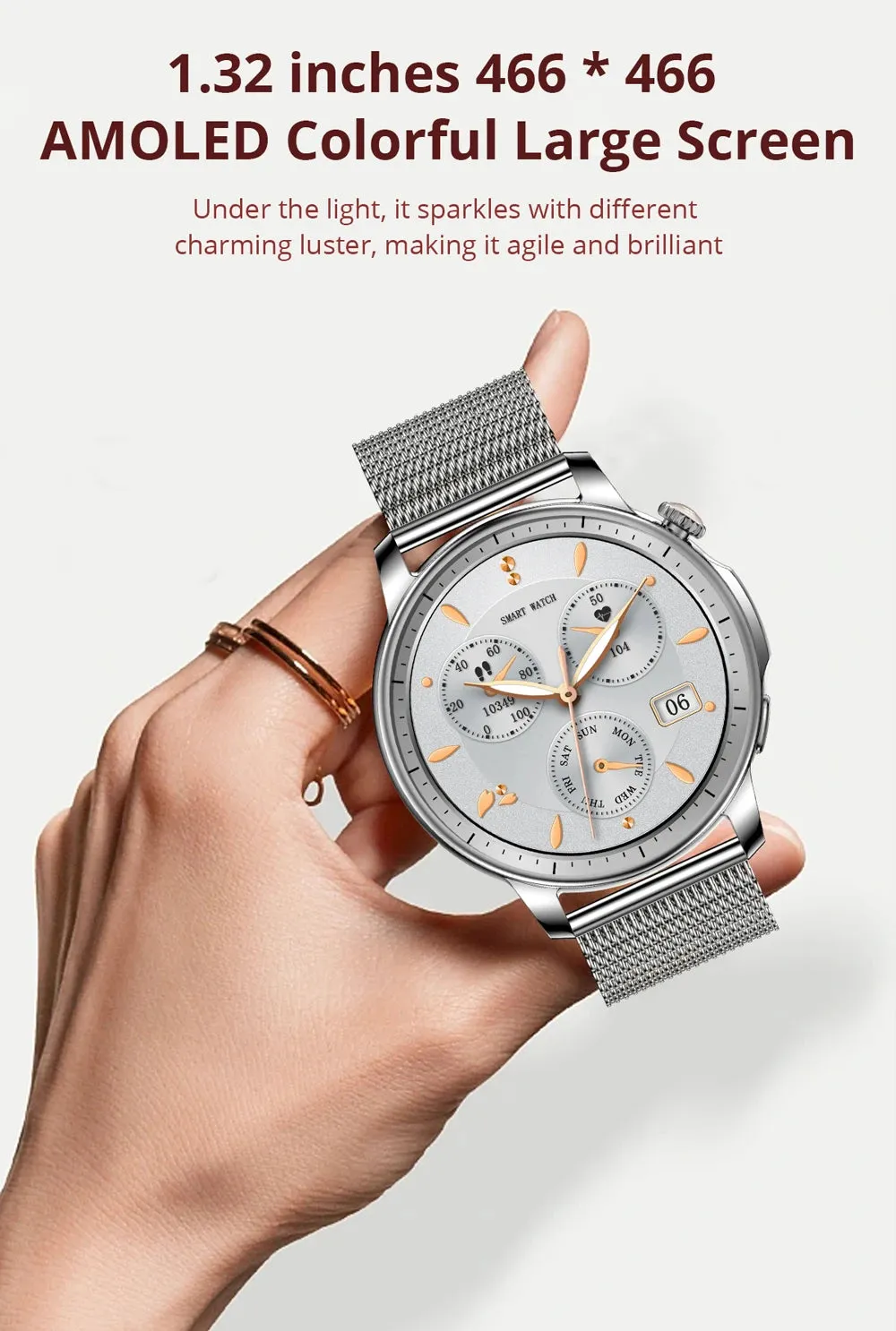 COLMI V65 1.32" AMOLED Smart Fitness Watch