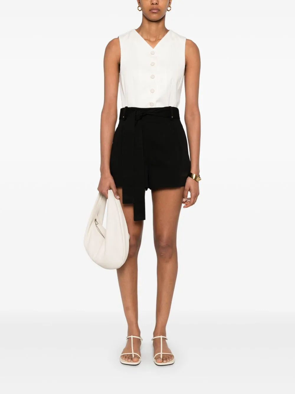 Cotton blend shorts