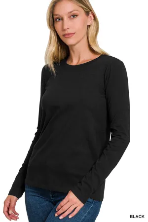 COTTON CREW BLACK LS