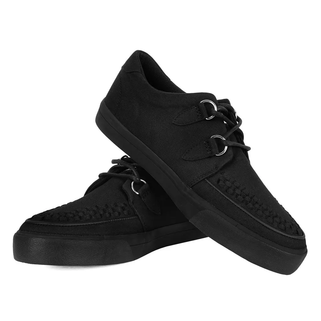 Creeper Sneaker Essential Interlace Black Canvas