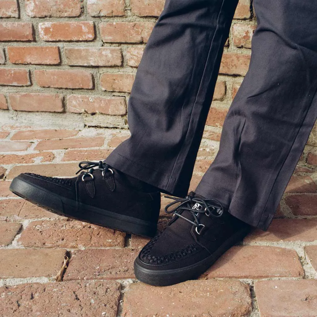 Creeper Sneaker Essential Interlace Black Canvas