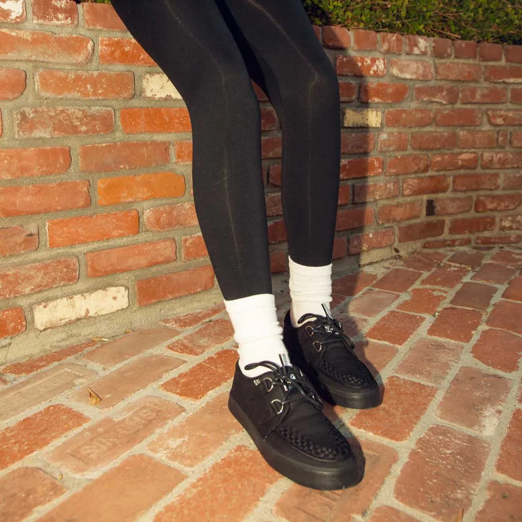 Creeper Sneaker Essential Interlace Black Canvas