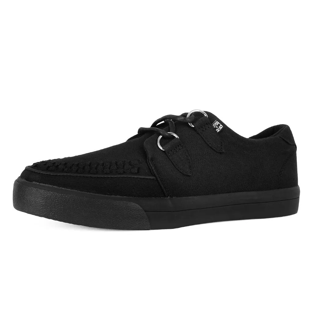 Creeper Sneaker Essential Interlace Black Canvas