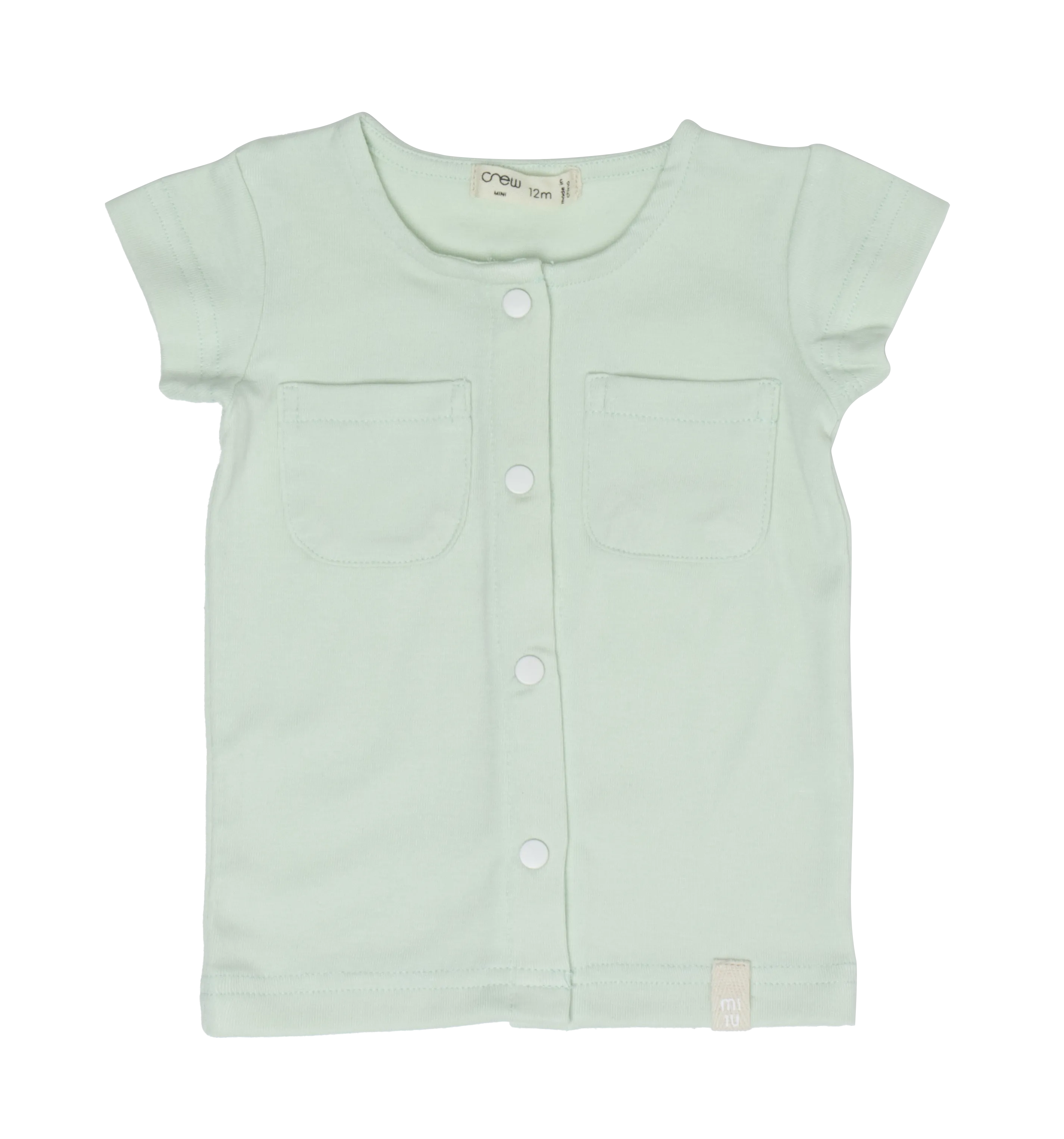 Crew Kids Cotton Shorts Set in Celery
