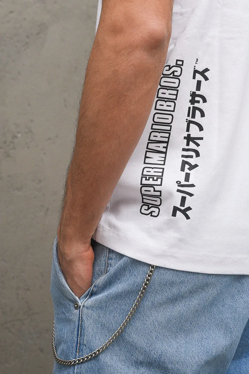Crewneck T-shirt Champion X Super Mario - White