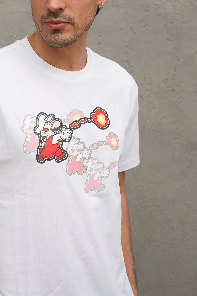 Crewneck T-shirt Champion X Super Mario - White