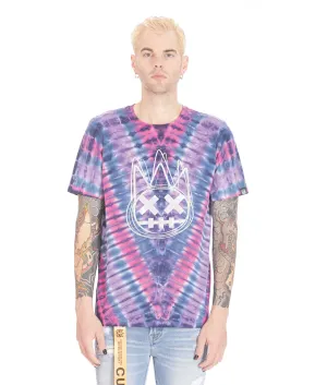 Cult of Individuality Men's Tie Dye Irridescent Logo T-Shirt
