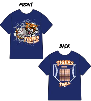 Custom Mascot Fan T-shirt, 10 or More, Front or Back