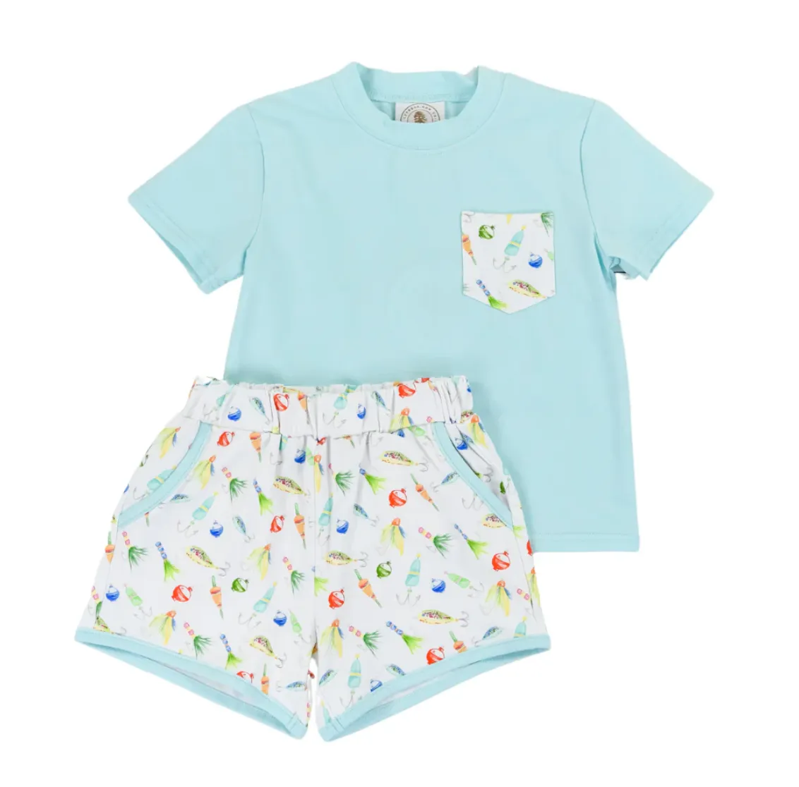 Cypress Row Gone Fishing Boys Play Pocket Short Set