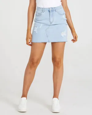 Dani Denim Skirt - Ice Wash