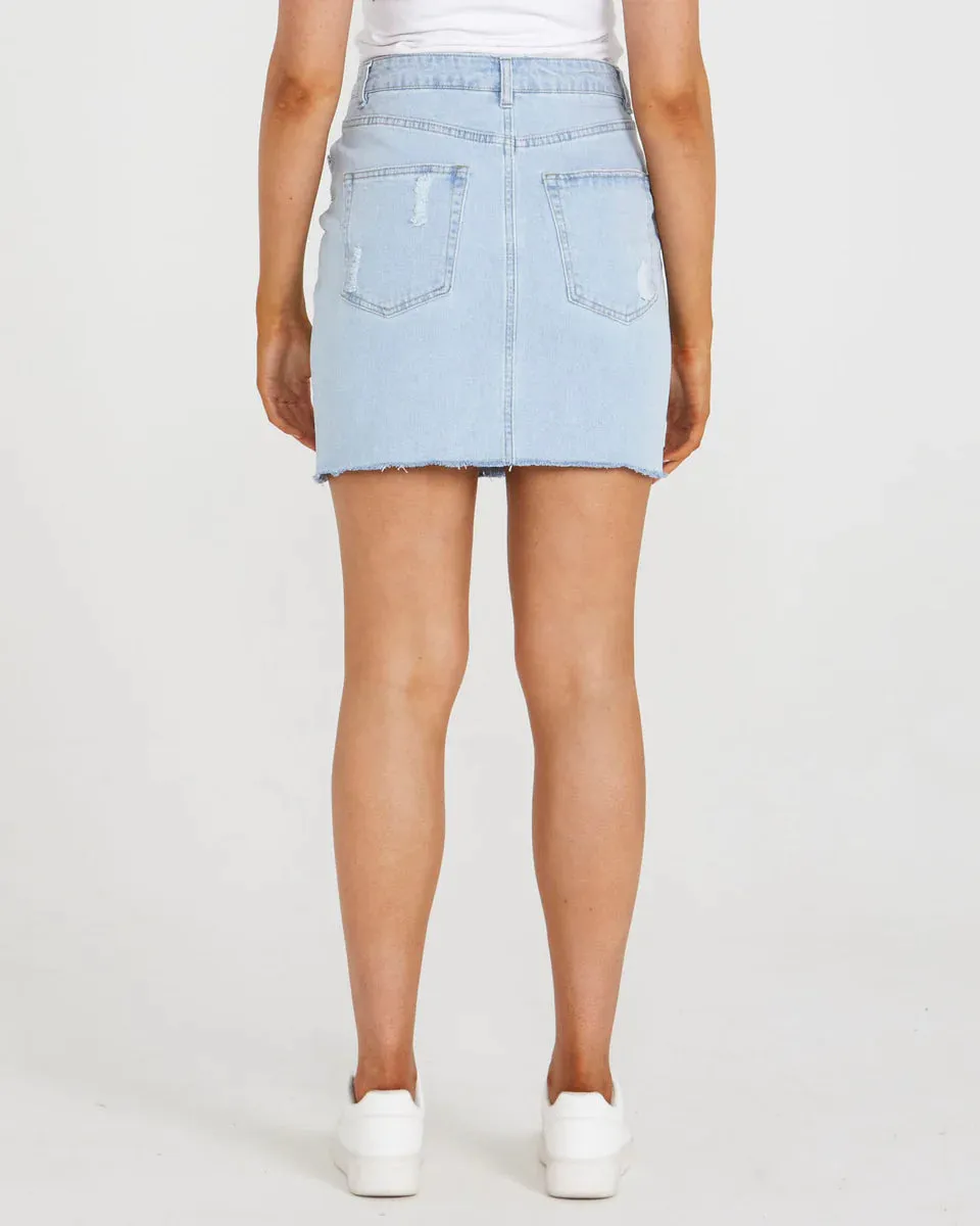 Dani Denim Skirt - Ice Wash
